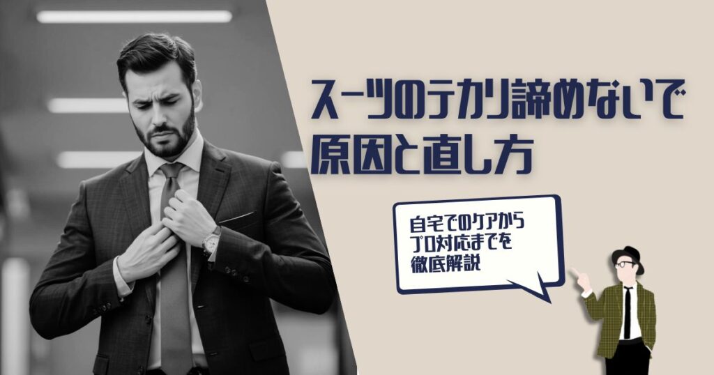 スーツ　テカリ　直し