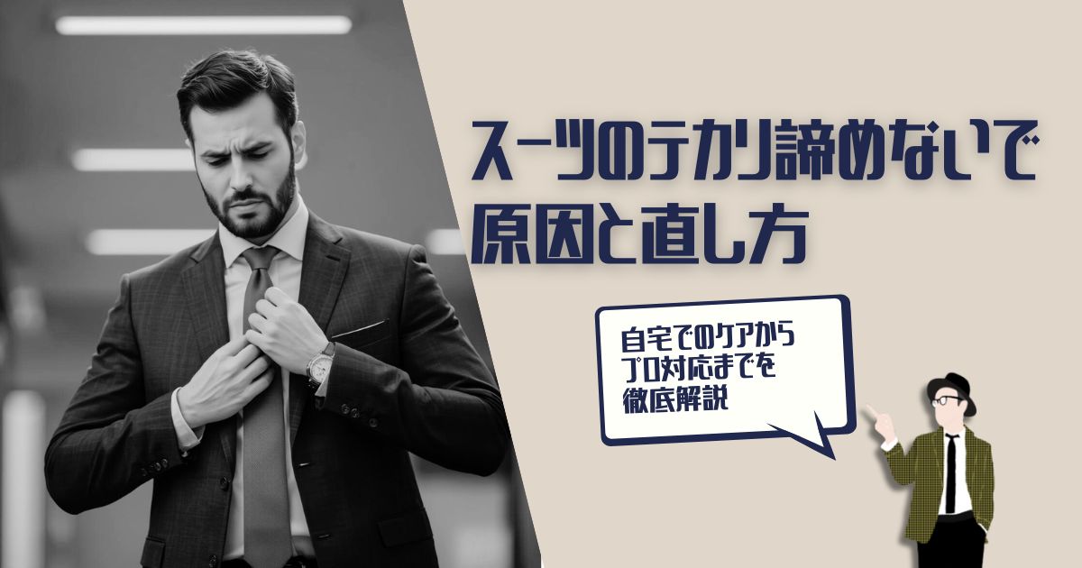 スーツ　テカリ　直し
